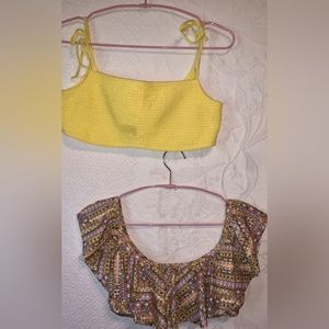 Victoria’s Secret Abercrombie Bikini Top Set Sz L